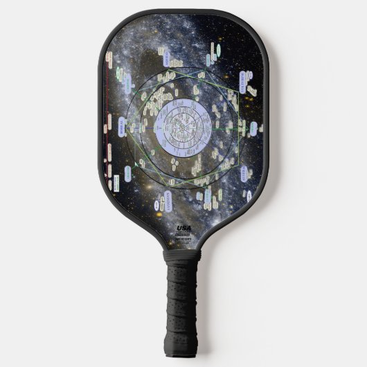 Andromeda Map Pickleball Raquet Paddle (Achterkant)