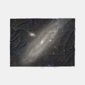 Andromeda Melkweg Dekbed Fleece Deken (Voorkant (Horizontaal))