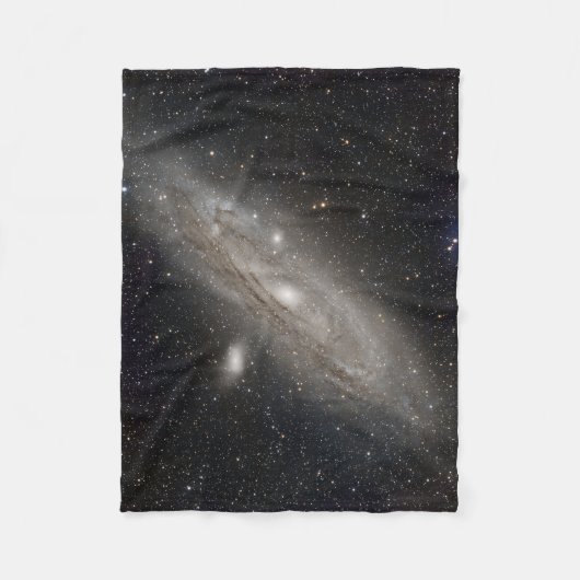 Andromeda Melkweg Dekbed Fleece Deken (Voorkant)