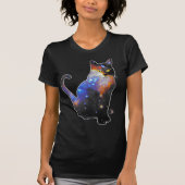 Andromeda Ruimte In Kat T-shirt (Voorkant)