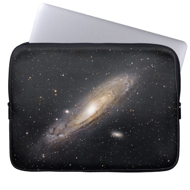 Andromeda-sterrenstelsel Laptophoes | Ruimte Kunst Laptop Sleeve (Voorkant)