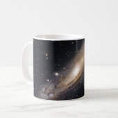 Andromeda-sterrenstelsel mok | Diepe ruimte astron (Voorkant links)