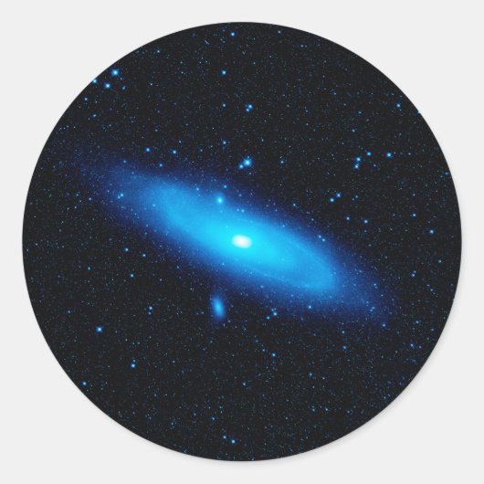 Andromeda sterrenstelsel ruimtewetenschap astronom ronde sticker (Voorkant)