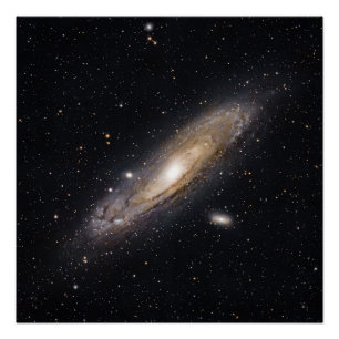 Andromeda-sterrenstelsel wanddecoratie Diepe rui