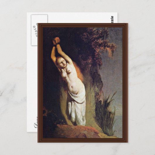 Andromeda. van Rembrandt Van Rijn (beste kwaliteit Briefkaart (Voorkant / Achterkant)