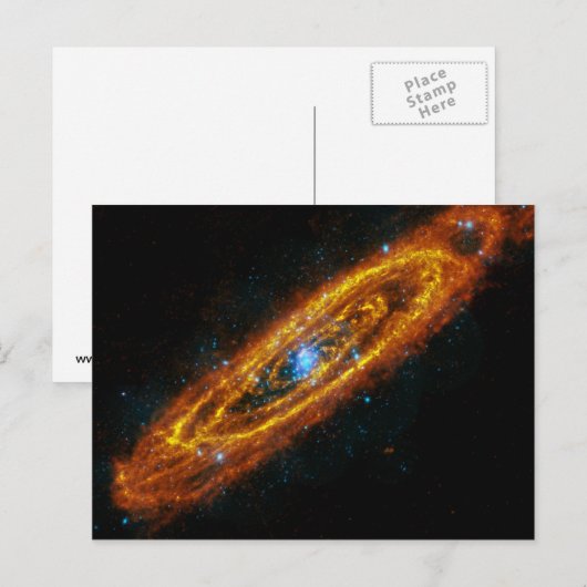 Andromeda's Briefkaart voor sterren (Voorkant / Achterkant)