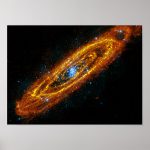 Andromeda's stercanvas afdrukken poster