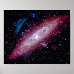Andromedastelsel Messier 31 Samengesteld beeld Poster