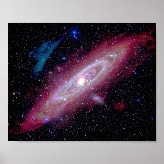 Andromedastelsel Messier 31 Samengesteld beeld Poster (Voorkant)