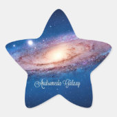 Andromedastelsel Ster Sticker (Voorkant)