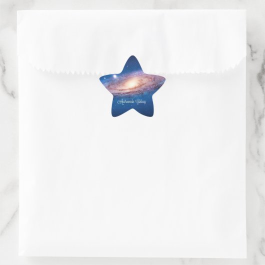 Andromedastelsel Ster Sticker (Tas)