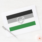 Androphilia Pride Flag en Symbool Rechthoekige Sticker (Envelop)