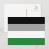 Androphilia Pride Vlag Briefkaart (Voorkant / Achterkant)