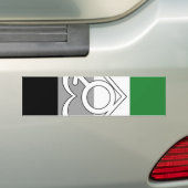 Androphilia Pride-vlag en symbool Bumpersticker (Op auto)