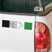 Androphilia Pride-vlag en symbool Bumpersticker (Op Truck)