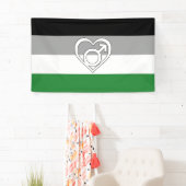Androphilia Pride-vlag en symbool Spandoek (Insitu)