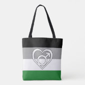 Androphilia Pride-vlag en symbool Tote Bag (Achterkant)