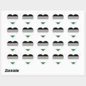 Androphilia Pride Vlag Hart Sticker (Vel)
