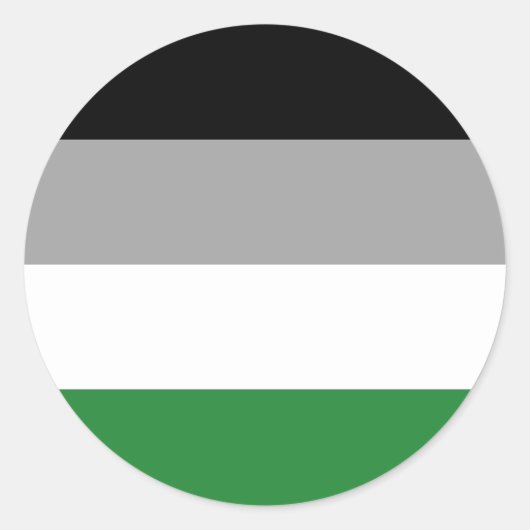 Androphilia Pride Vlag Ronde Sticker (Voorkant)