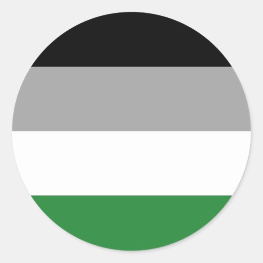 Androphilia Pride Vlag Ronde Sticker (Voorkant)