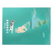 Andros Bahama's vakantiekaart. Notitieblok (Voorkant)