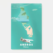 Andros Bahama's vakantiekaart. Post-it® Notes (Voorkant)