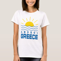 Andros Griekenland Sunshine En Zee Waves Vrouwen