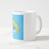 Andros Griekse kaart geïllustreerde reisposter Grote Koffiekop (Voorkant rechts)