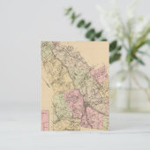 Androscoggin County, Maine Map Briefkaart (Staand voorkant)