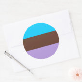 Androsexseksuele Pride Flag Ronde Sticker (Envelop)