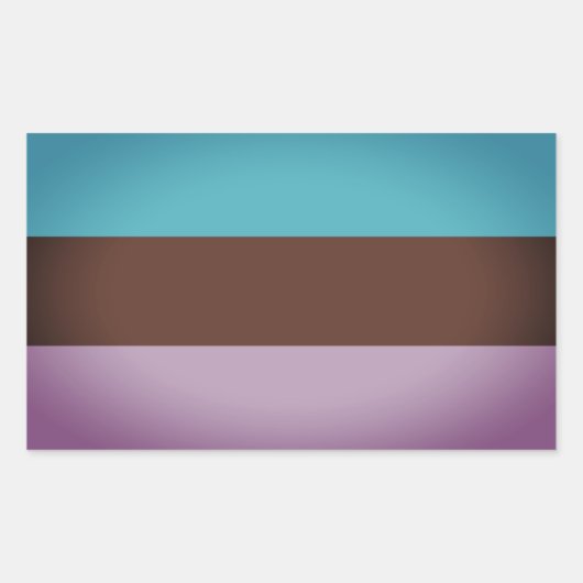 Androsexsexseksuele Pride Rechthoekige Sticker (Voorkant)