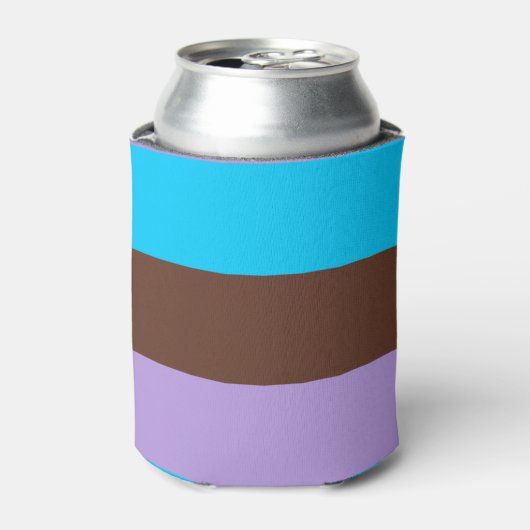 Androsexuele Pride-vlag Blikjeskoeler (Blikje Voorkant)