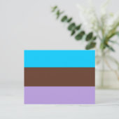 Androsexuele Pride-vlag Briefkaart (Staand voorkant)