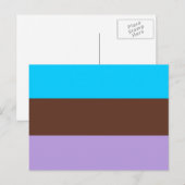 Androsexuele Pride-vlag Briefkaart (Voorkant / Achterkant)