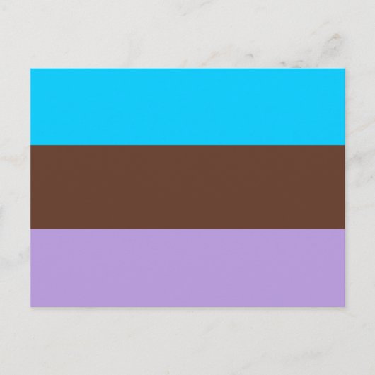 Androsexuele Pride-vlag Briefkaart (Voorkant)