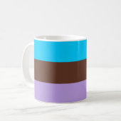 Androsexuele Pride-vlag Koffiemok (Voorkant links)
