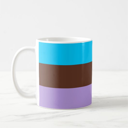 Androsexuele Pride-vlag Koffiemok (Links)