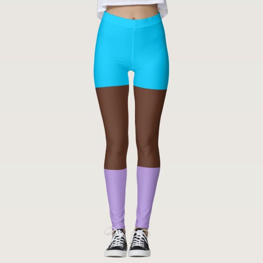 Androsexuele Pride-vlag Leggings (Voorkant)