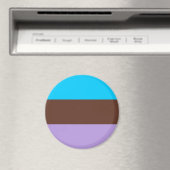 Androsexuele Pride-vlag Magneet (Insitu (Vaatwasser))