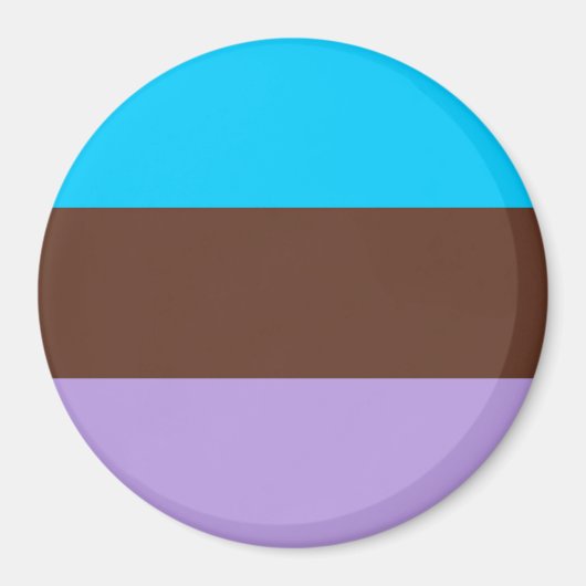 Androsexuele Pride-vlag Magneet (Voorkant)