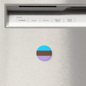 Androsexuele Pride-vlag Magneet (Insitu (Vaatwasser))