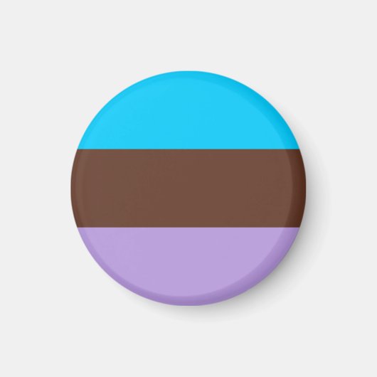 Androsexuele Pride-vlag Magneet (Voorkant)