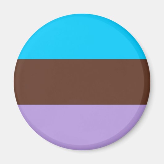 Androsexuele Pride-vlag Magneet (Voorkant)