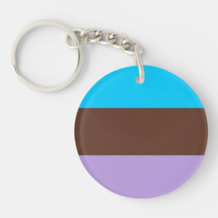 Androsexuele Pride-vlag Sleutelhanger