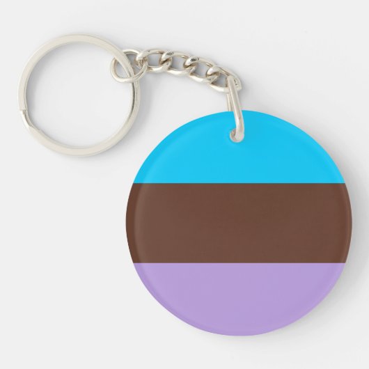 Androsexuele Pride-vlag Sleutelhanger (Voorkant)