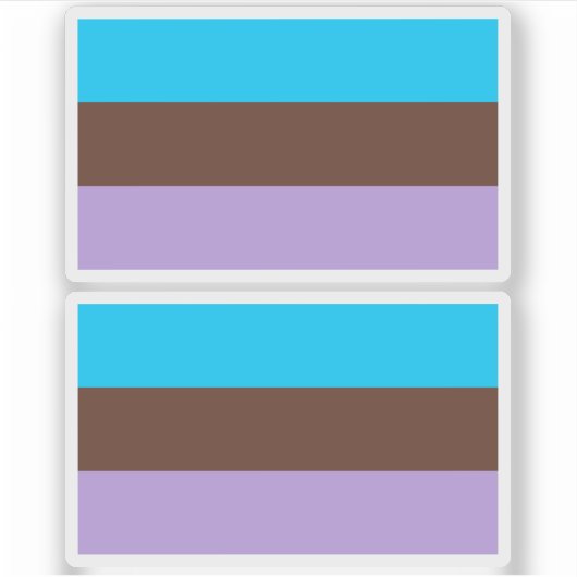 Androsexuele trots sticker (Voorkant)