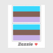 Androsexuele trots sticker (Vel)