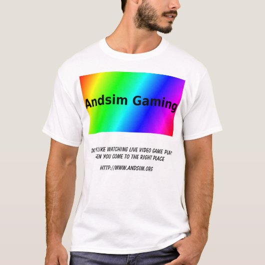 Andsim Gaming Shirt met korte mouwen (Voorkant)