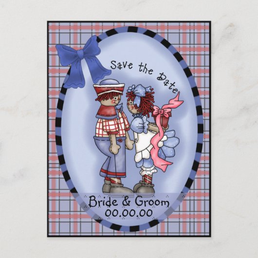 Andy & Annie, Save the Date, Briefkaart (Voorkant)