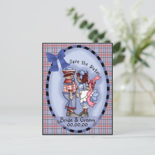 Andy & Annie, Save the Date, Briefkaart (Staand voorkant)